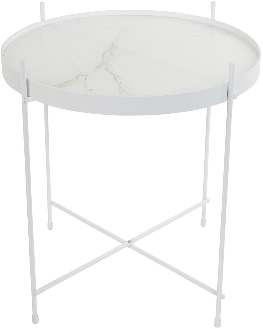 Elegant Zuiver Cupid Sidebord i Offwhite Marmor-look