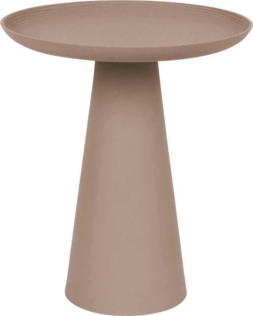 Stilfuldt stengrå sidebord fra Studio White - Ringar ø39 cm