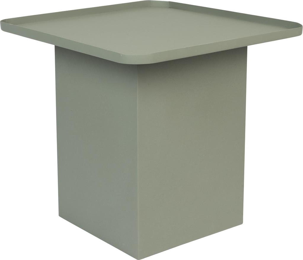 Elegant gråt sidebord fra Studio White - Sverre 44x44 cm