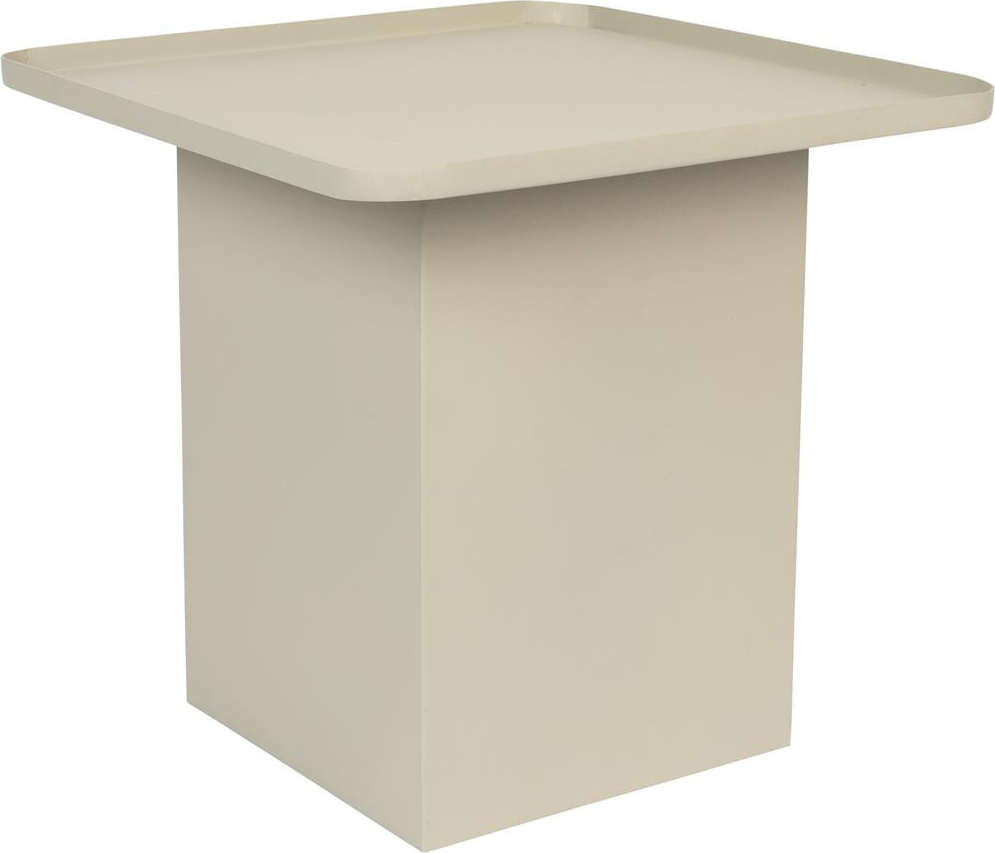Sidebord Sverre i lysgråt metal – Elegant design til hjemmet
