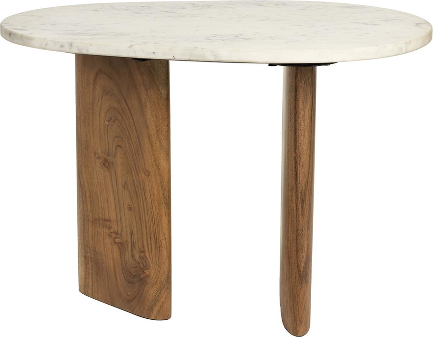 Marmor Sidebord Tanda med Akacietræsben – Black Friday!