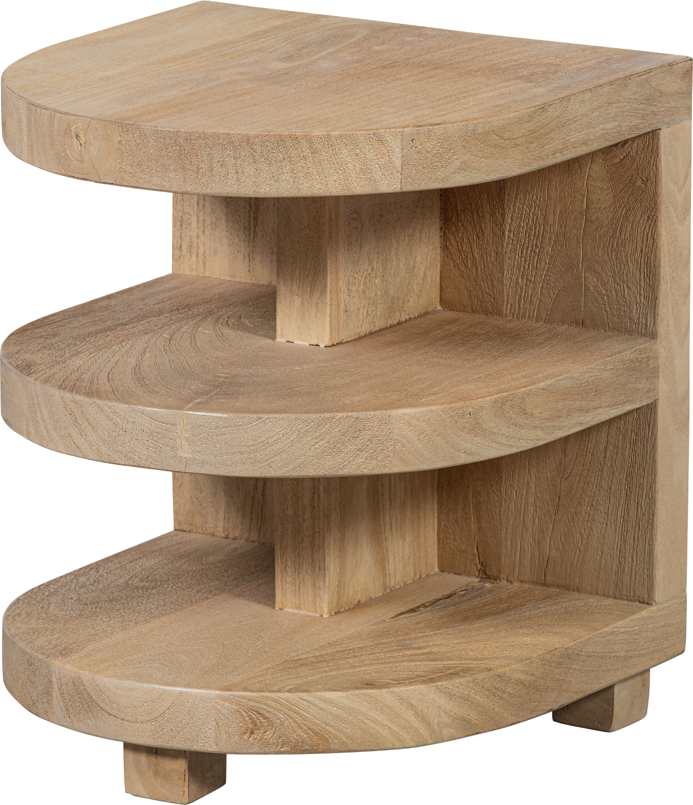 Elegant Rundt Sidebord i Mangotræ fra Woood - Tilbud!