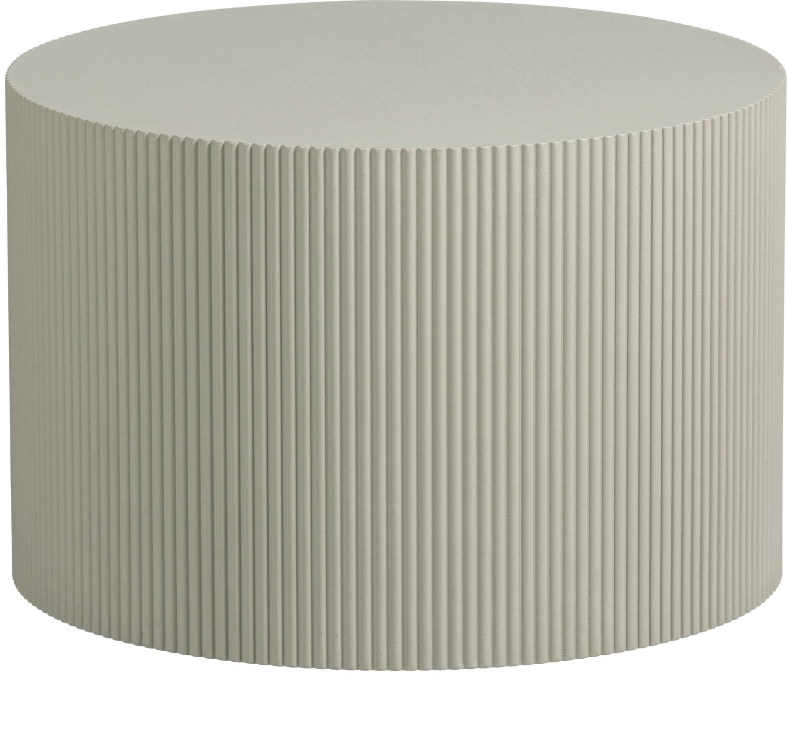 Antik Beige Rundt Sidebord fra Woood Collection