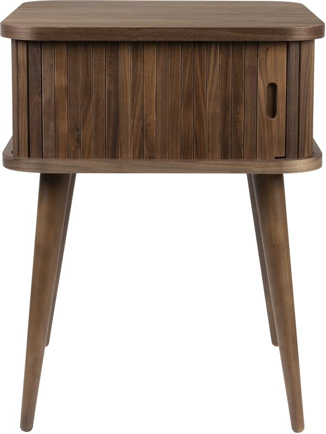Elegant Sidebord Barbier i Valnødfinér med Skydedør