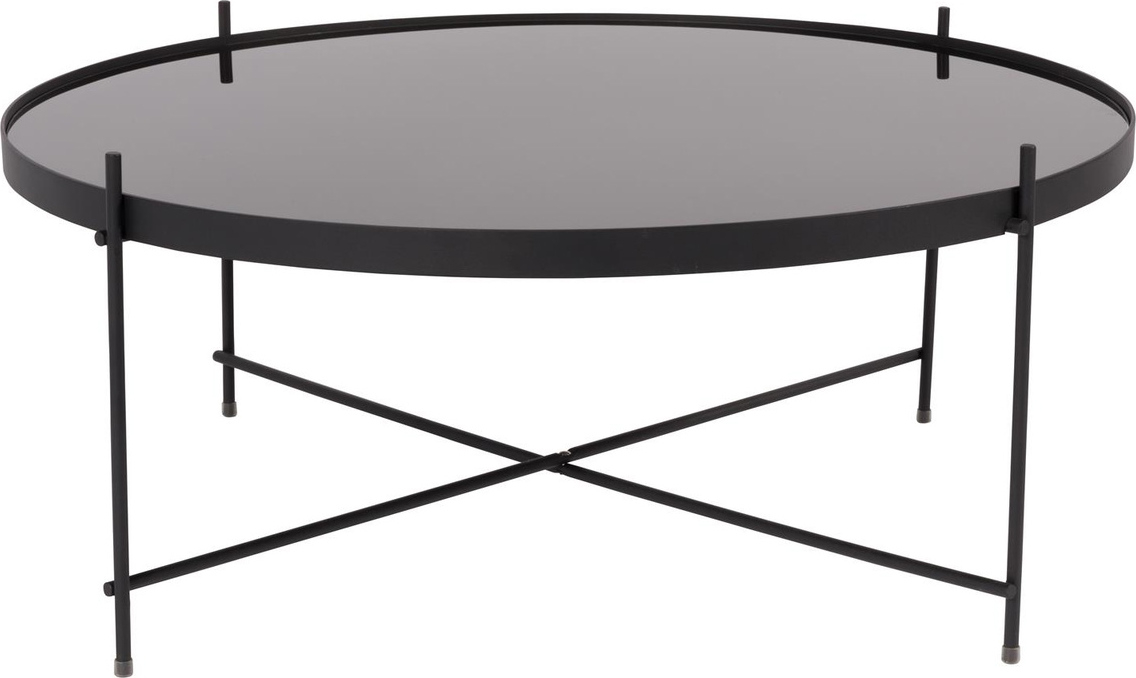 Elegant Zuiver Cupid Sidebord i Stengrå med Glas
