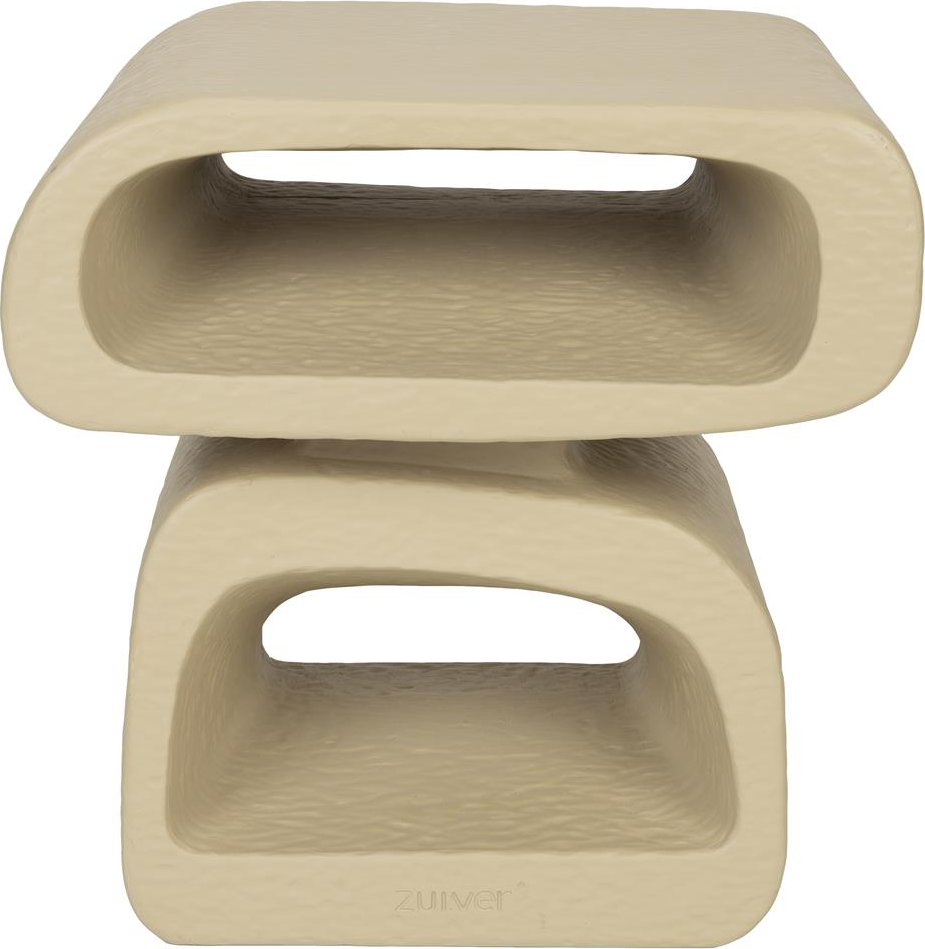 Asymmetrisk Sidebord Zuiver Eddy i Stenlysgrå H44 cm