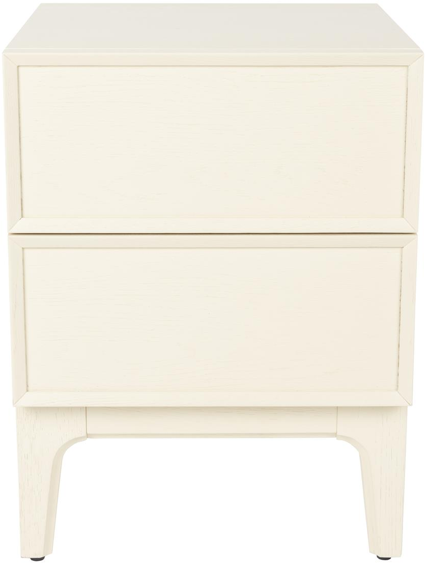 Sidebord Zuiver June Lakeret Egetræ Beige Med   Skuffer 60x45x45 Cm