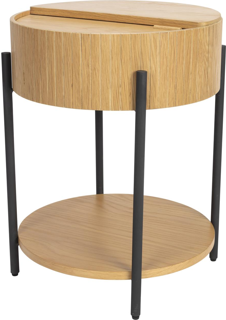 Elegant Slides Sidebord i Mørk Sand - Zuiver Ø45 cm