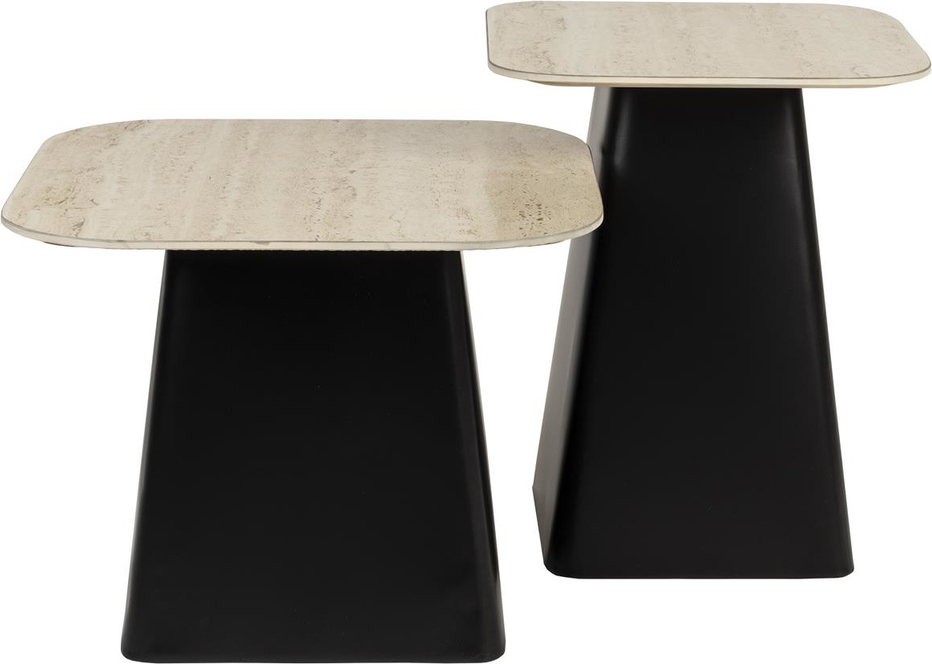 Elegant Sort Sidebordssæt fra Studio White – Tilbud!