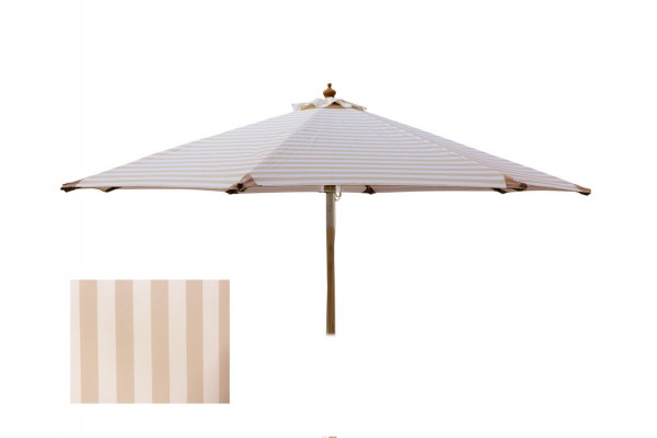 Signe Parasol Meter Tilt Hvid Beige Stribet