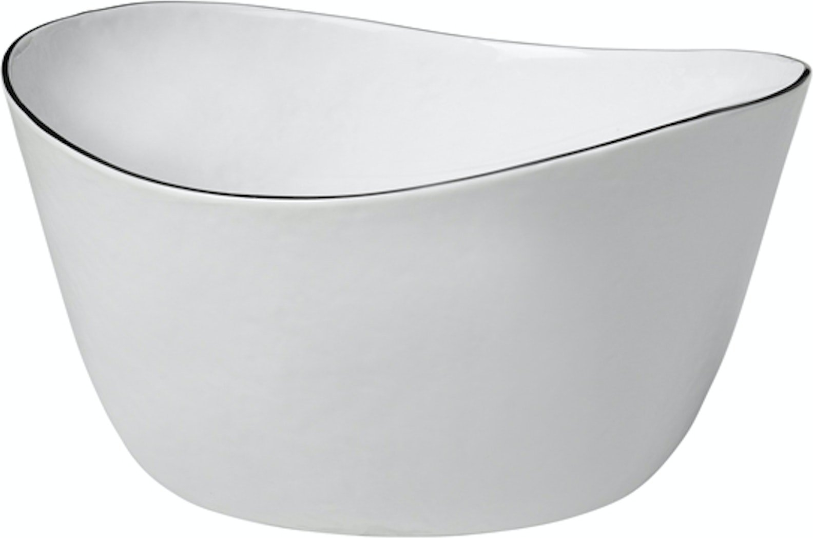 Stilfuld Broste Copenhagen Skål i Hvid og Sort - 24 cm