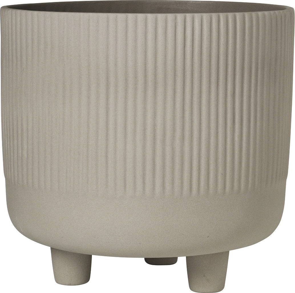 Skål Urtepotte Kristina Dam Bowl Grå Terracotta H74xø39 Cm