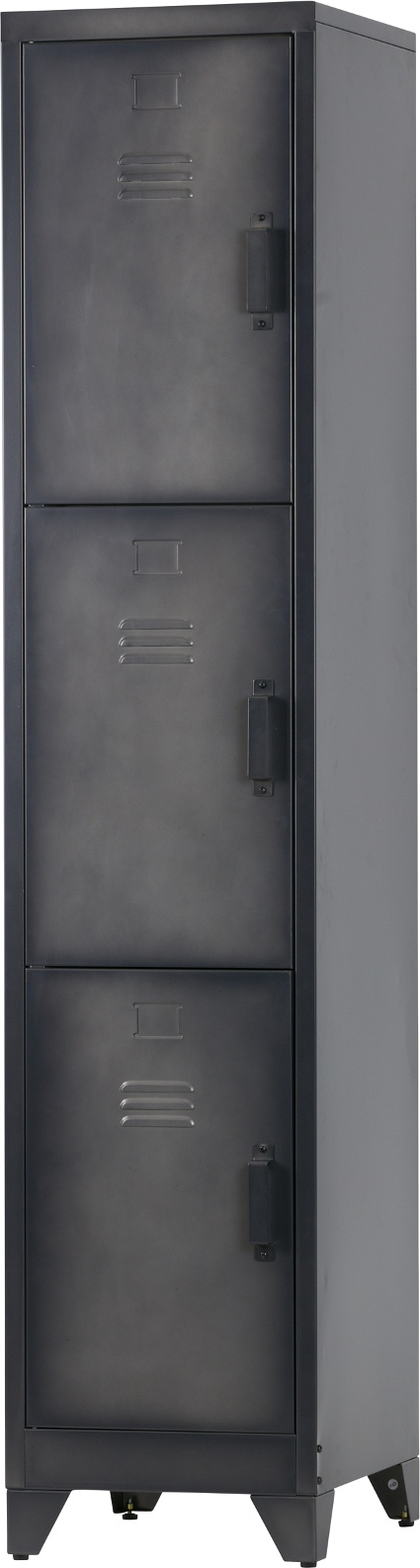 Elegant Sort Metal Skab med Låger fra Woood Collection