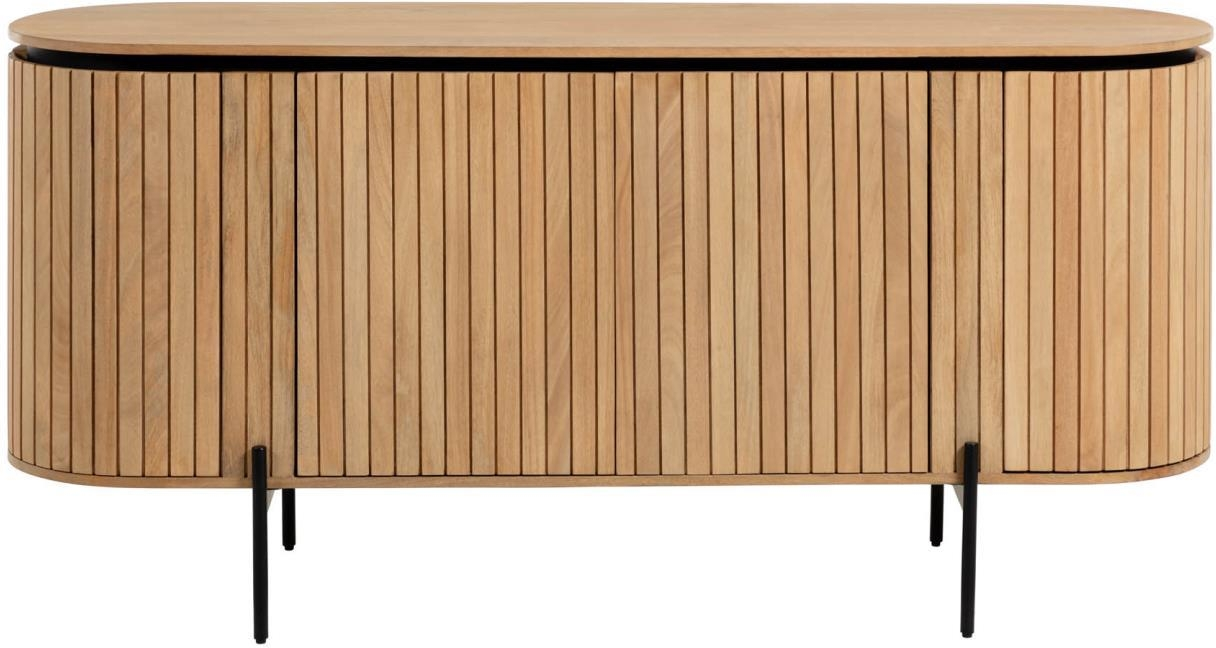 Skænk Kave Home Licia   Massiv Mangotræ Og Akacietræ Nordic-modern Opbevaringsskænk H80ã B45ã L170 Cm