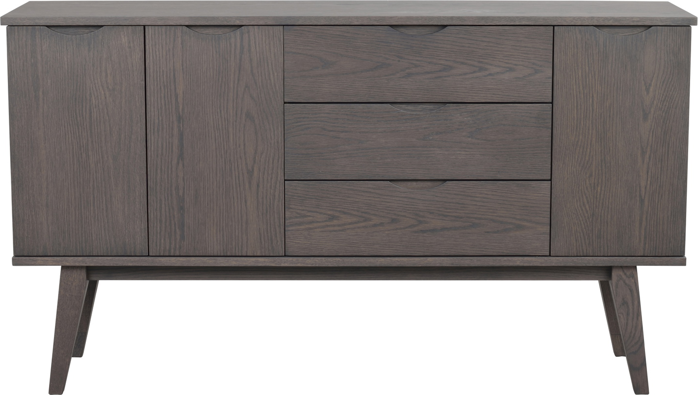 Skænk Rowico Filippa Mørkebrun Egetræ Lakeret H85 B150 D40 Cm