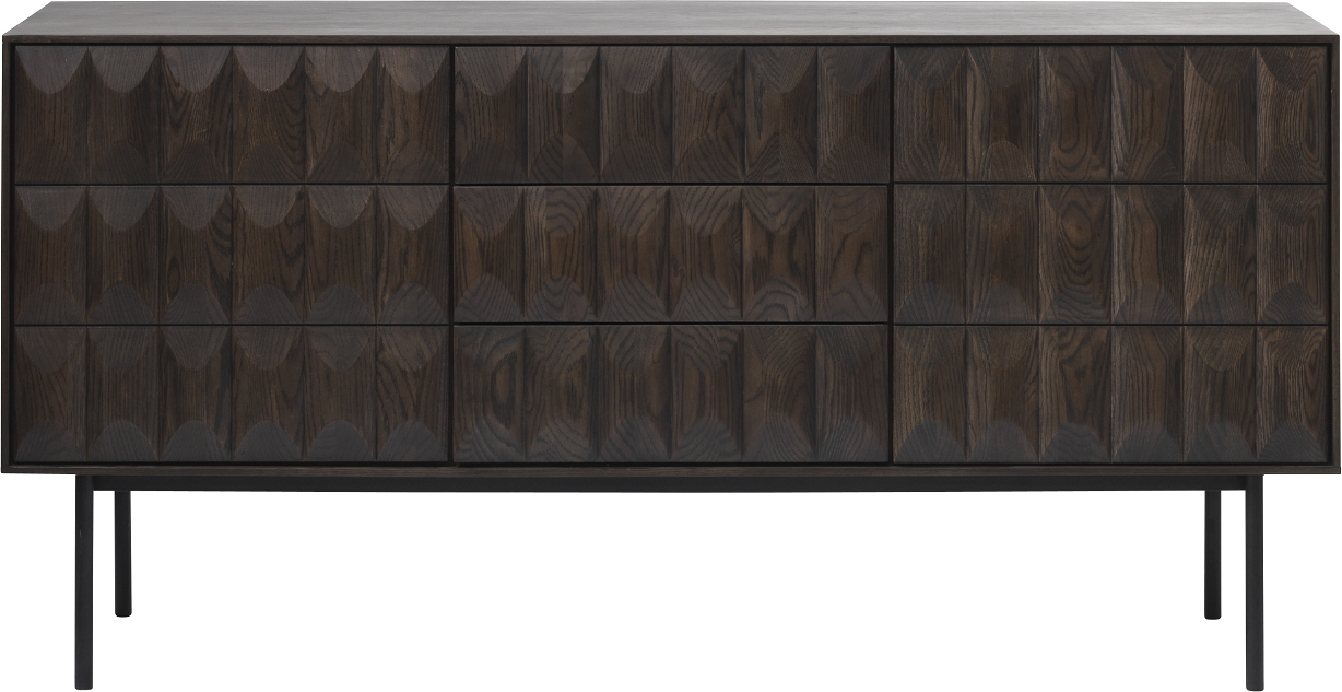 Skænk Sideboard Nordique Design Latina   Massiv Egetræ  Espressobrun  160x45x79 Cm