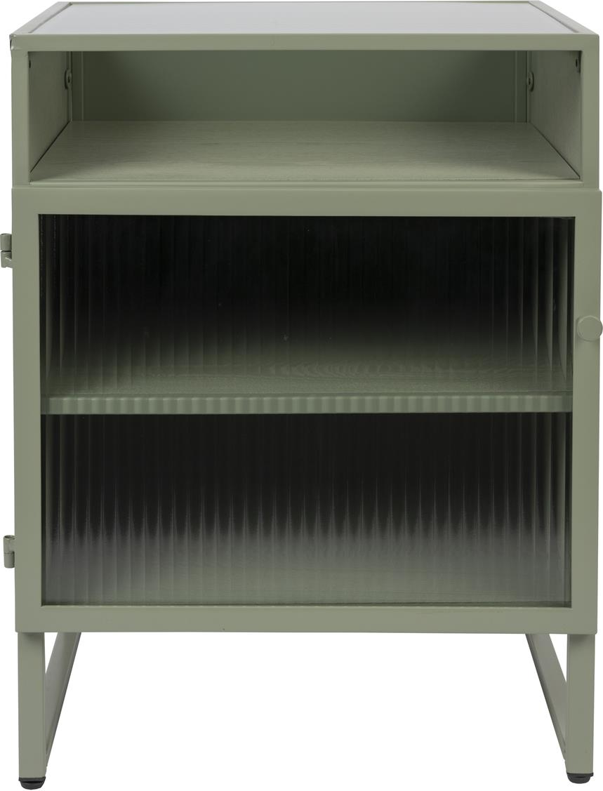 Skænk Studio White Herbe Askegrå Mdf Metalstel Opbevaringsskab 58ã 38ã 45 Cm