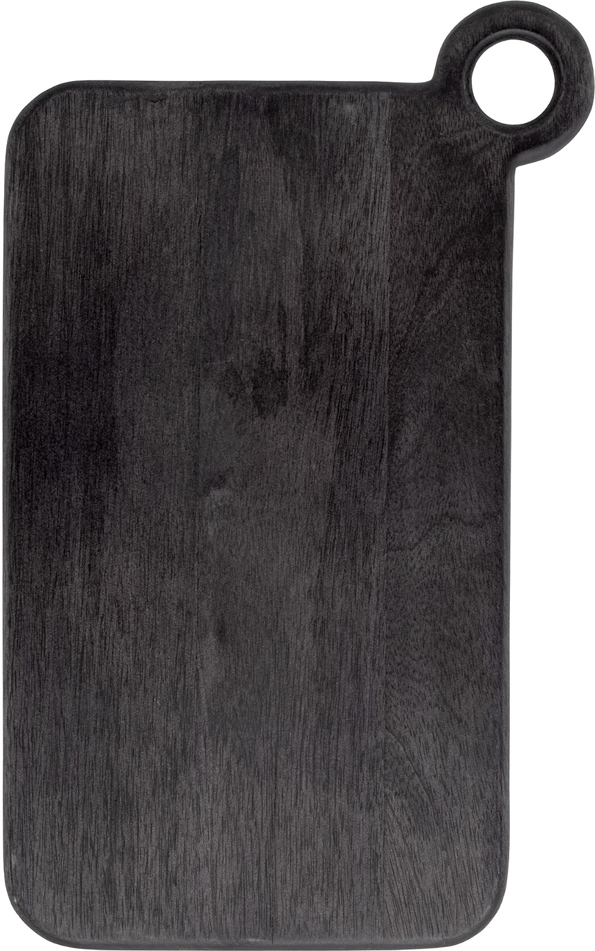 Skærebræt Bloomingville Cujo Sort Mangotræ 25x40 Cm Med øjeformet Håndtag