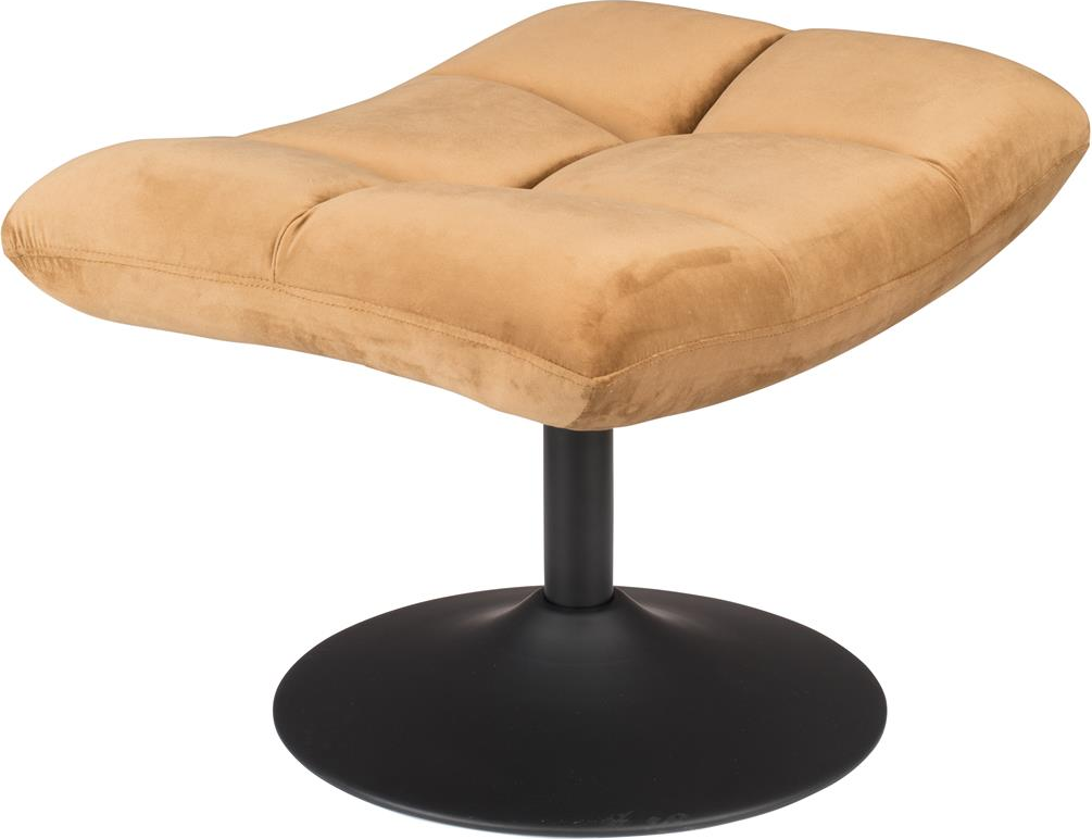 Skammel Dutchbone Hocker-serien Natur Stof Stål Drejelig 46x67x51   Cm