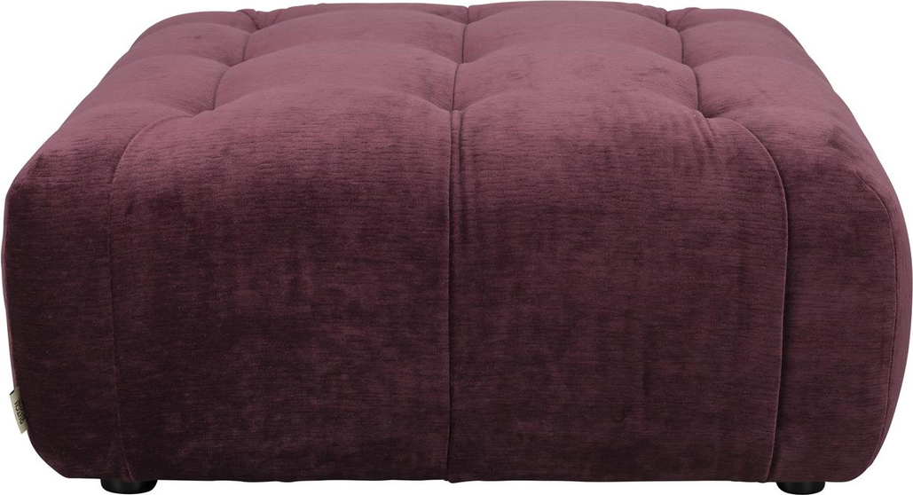 Skammel Fodskammel Dutchbone Hocker Aubergine Polyester 91x91x44 Cm