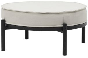 Skammel Fodskammel House Doctor Coton Sand ø60   H30 Cm Bomuld Og Stål
