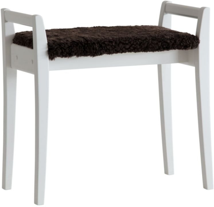 Elegant Skammel med Fåreskind - Meja Serien