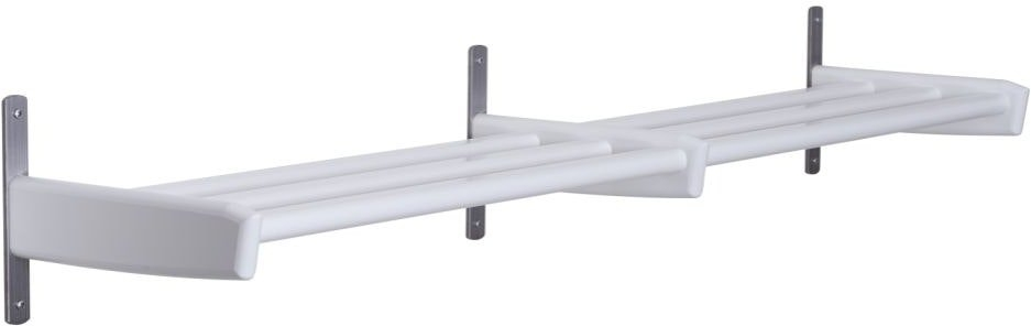 Elegant skohylde i hvidlakeret birketræ – Meja 115 cm