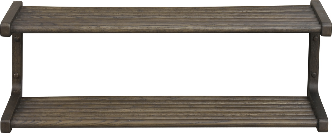 Skoreol Rowico Inverness Lakeret Massivt Egetræ Brun 80x32 Cm Væghængt
