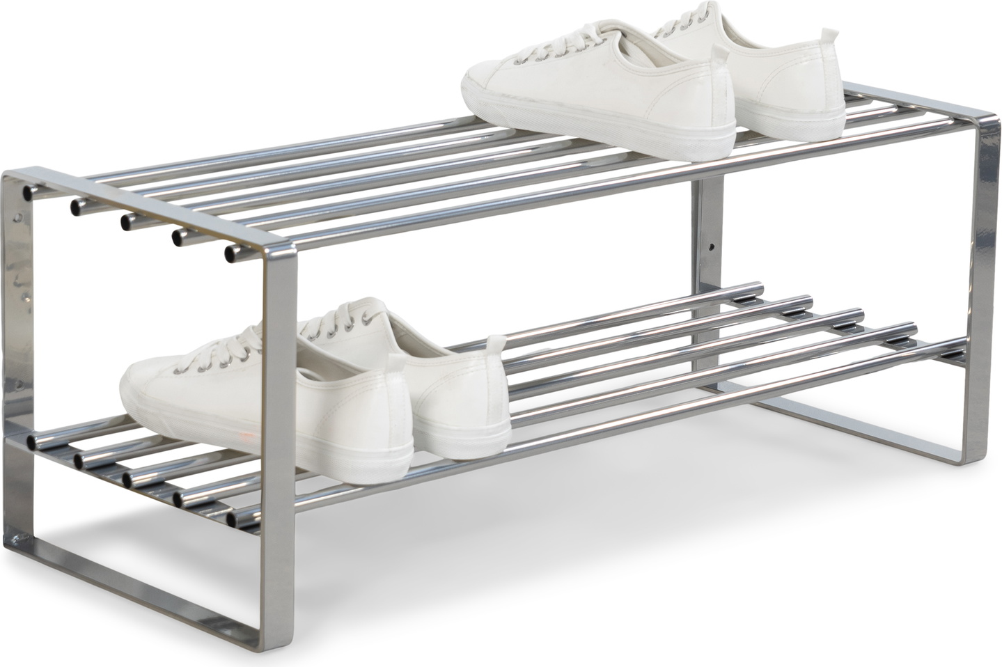 Skoreol Skohylde Spinder Design Rex   Nikkelfarvet Stål  Vægmonteret    Hylder    Par Sko  70ã 27ã 29 Cm