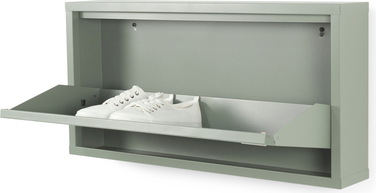 Skoskab Skoreol Spinder Design Billy Støvet Grøn Stål H37 5ã B75ã D12   Cm