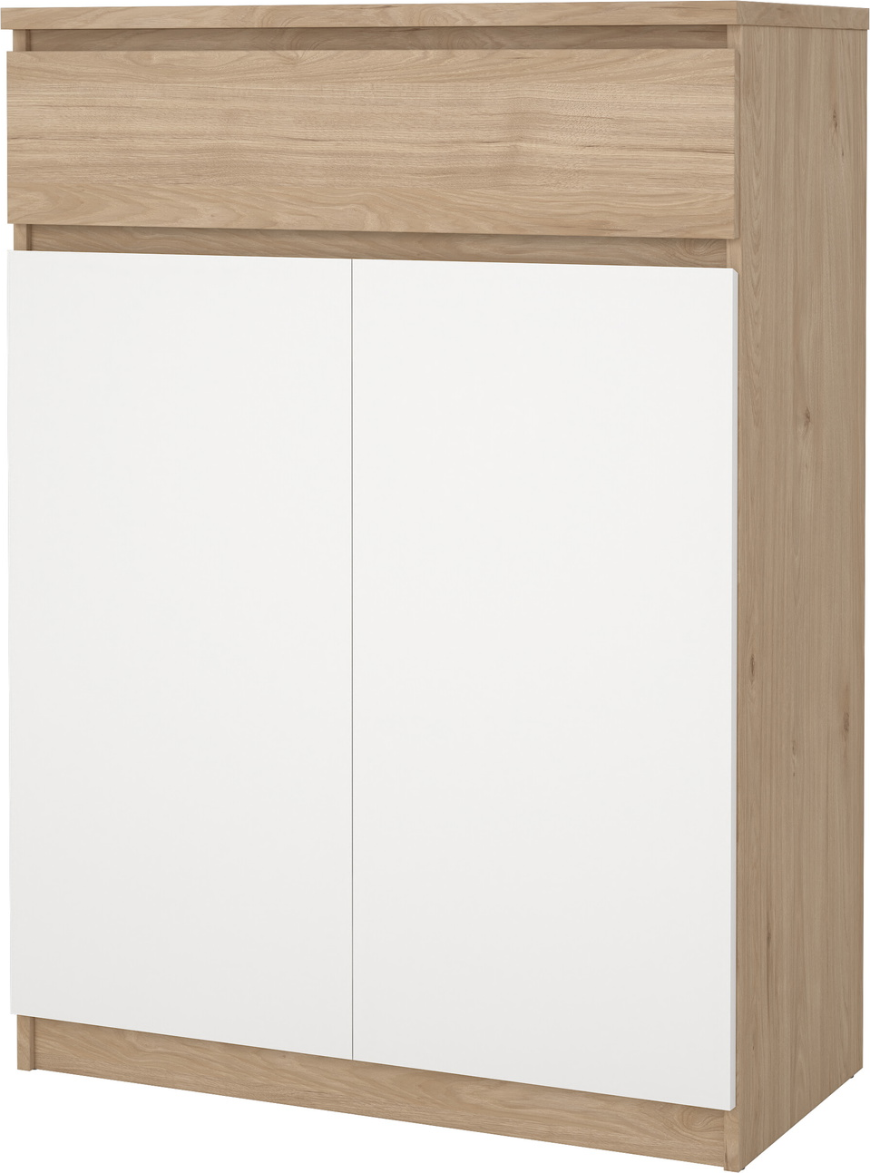 Skoskab Vesterholm Naia  Jackson Hickory Hvid  H111ã B80ã D40 Cm  Fsc-certificeret  Plads Til Ca  15 Par Sko