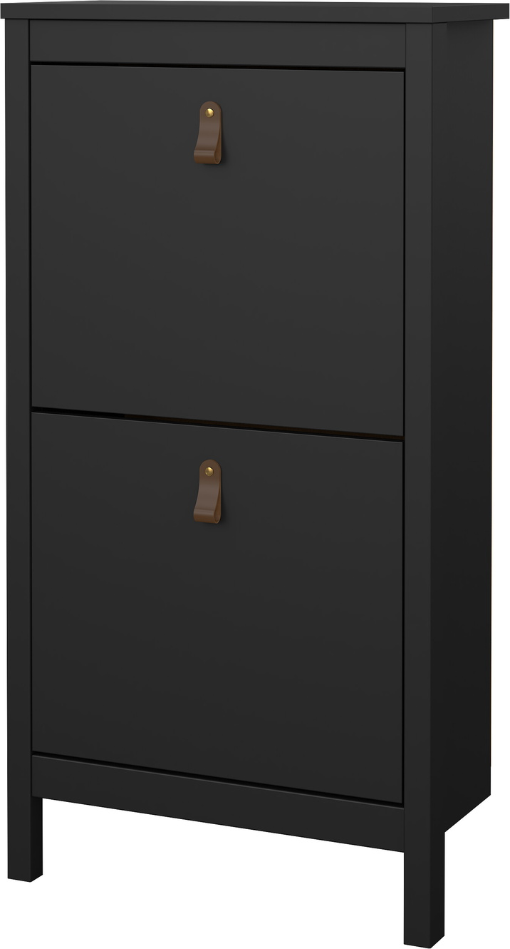 Skoskab  -rums Skoreol Vesterholm Lunor  Mat Sort Vægmonteret H103ã B54ã D25 Cm Fsc