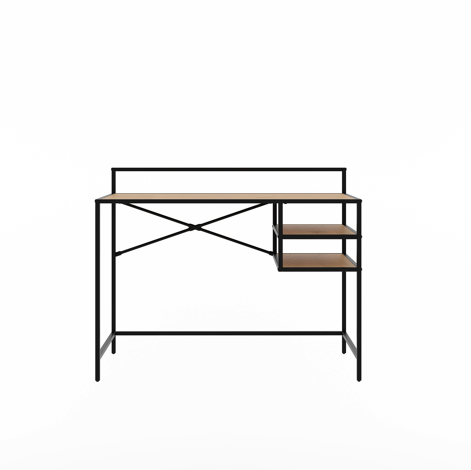 Skrivebord Nordique Design Altino   Fsc Mix 70  Vildegtræ Metal Arbejdsbord 110x56   Cm
