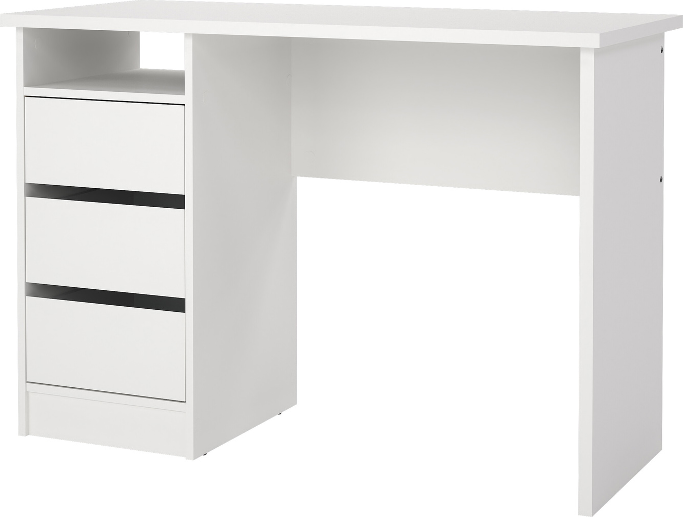 Skrivebord Vesterholm Function Plus  Hvid 110x48   Cm    Skuffer   åben Hylde  Fsc