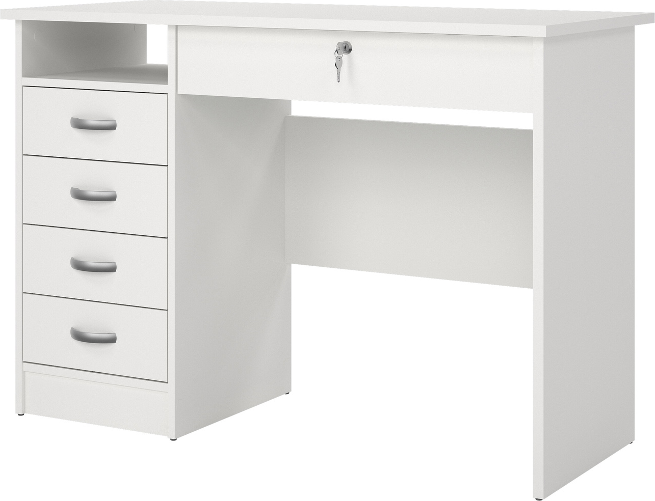 Skrivebord Vesterholm Function Plus    Skuffer øvre Låsbar  Hvid Folie  Fsc Spånplade  109   48     75   Cm