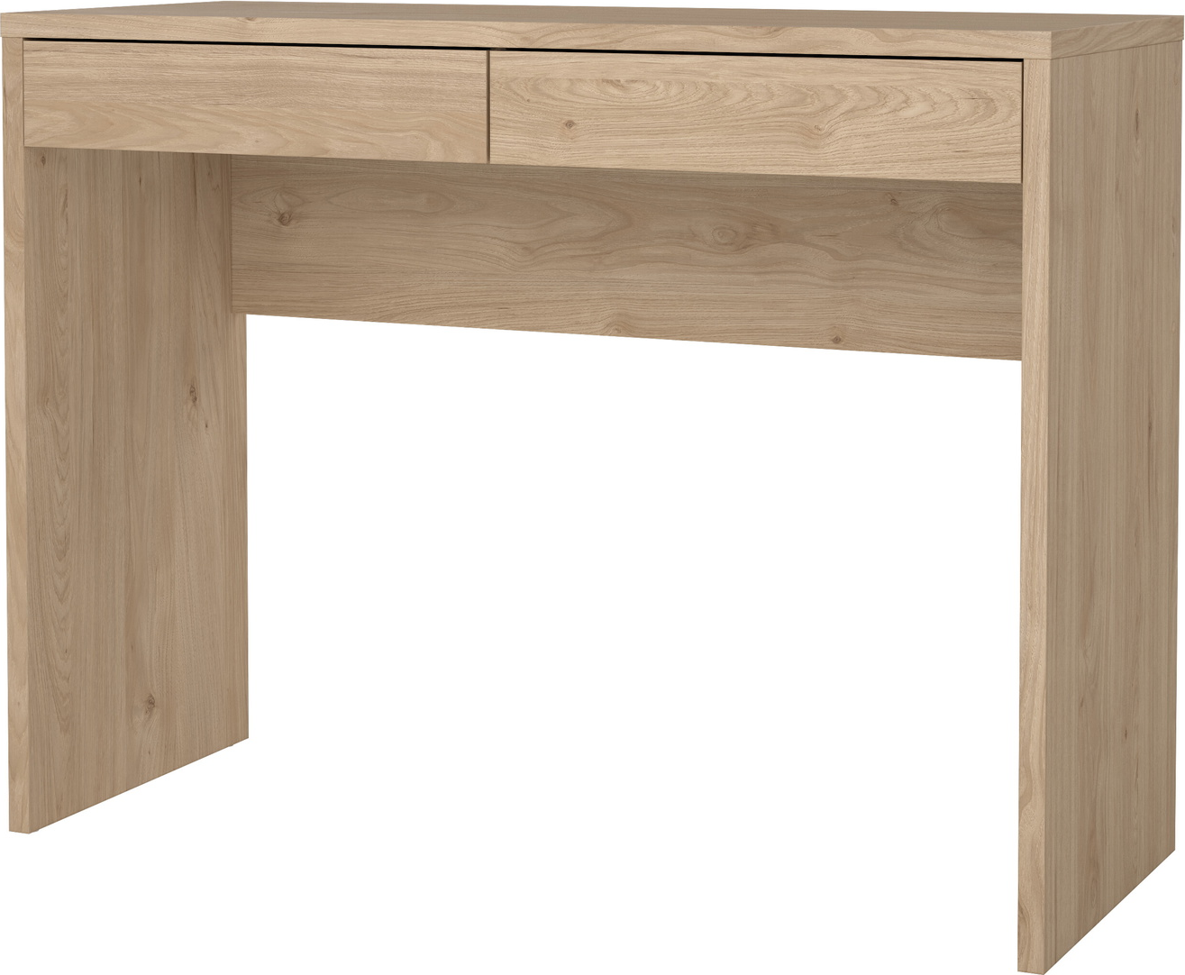 Skrivebord Vesterholm Function Plus 100x40 Cm Jackson Hickory  Vægmonteret Med Skjulte Skuffer  Folieoverflade  Fsc
