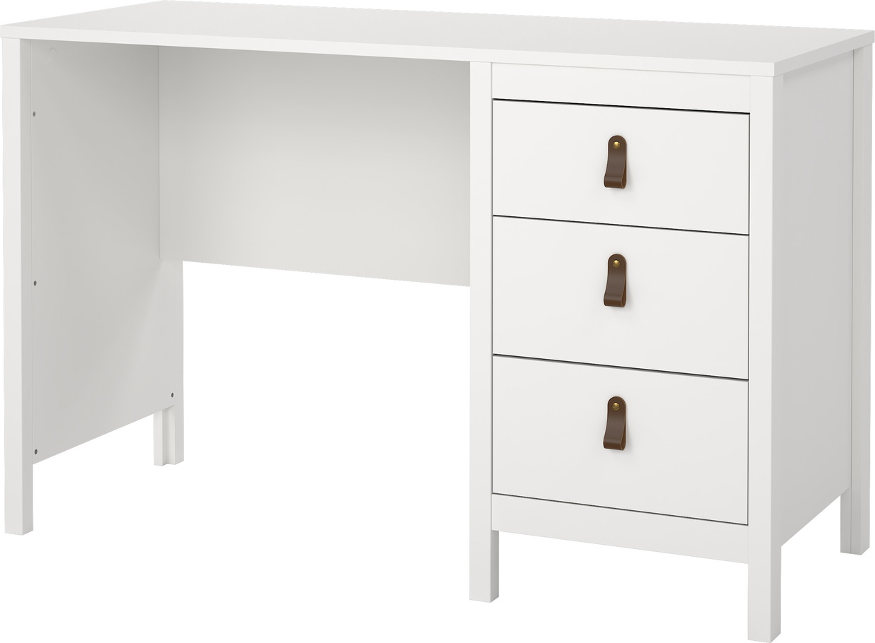 Skrivebord Vesterholm Lunor Med   Skuffer  Hvid 120x48 Cm  Fsc-certificeret Træ