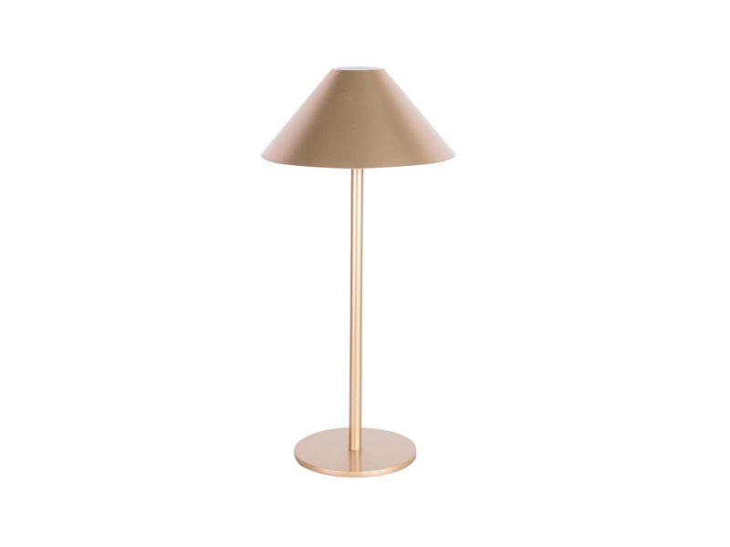 Batteridrevet guldfarvet skrivebordslampe fra House Of Sander