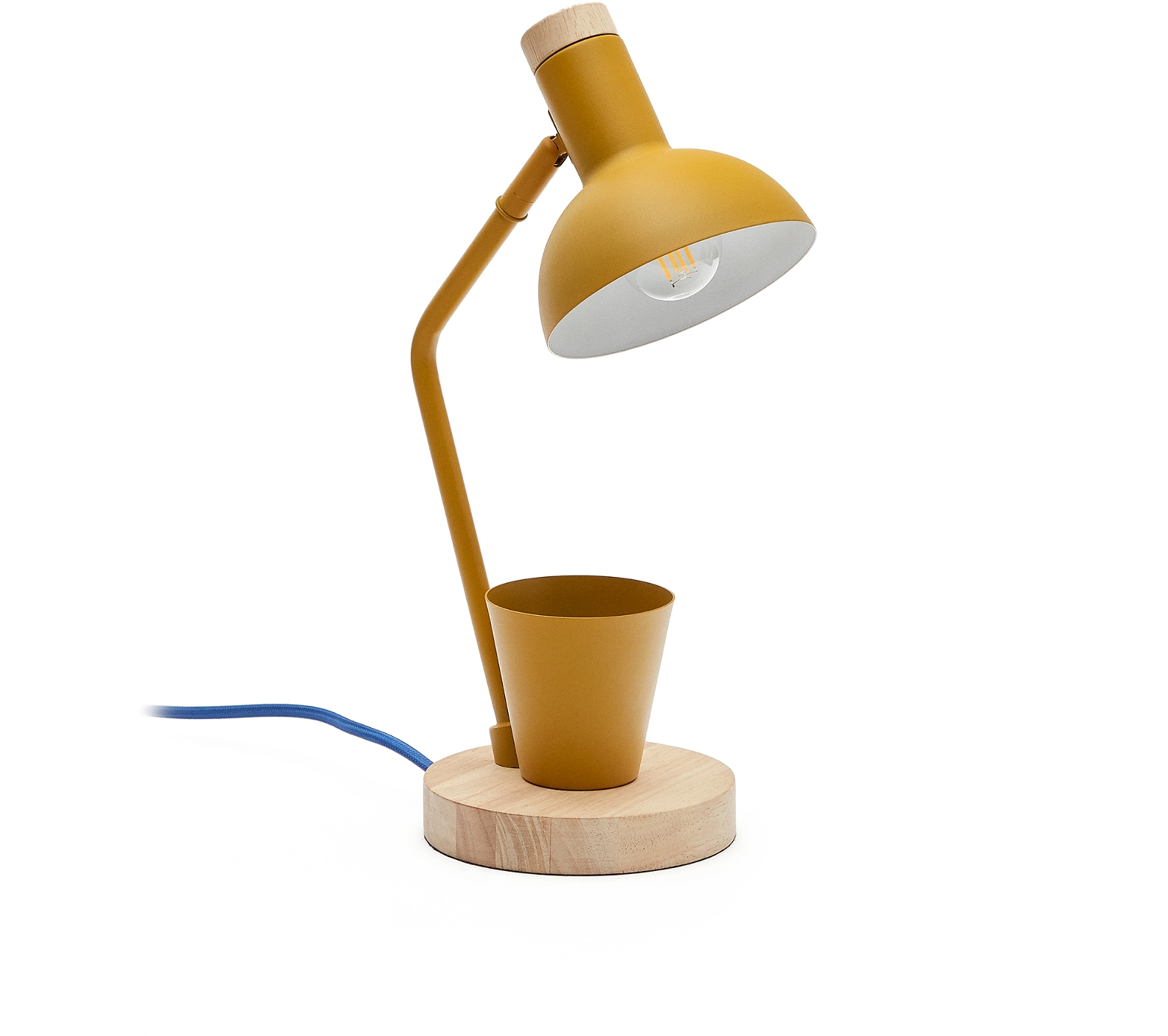 Skrivebordslampe Kave Home Katia i Sennep - Stilfuld Belysning