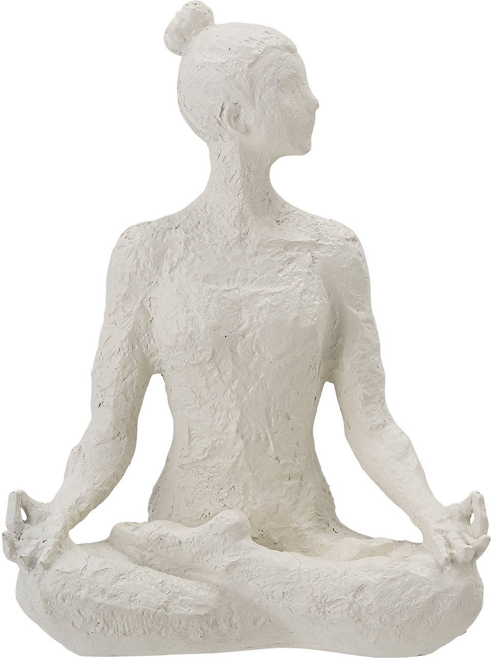 Bloomingville Adalina Yoga Pige Skulptur i Hvid Polyresin