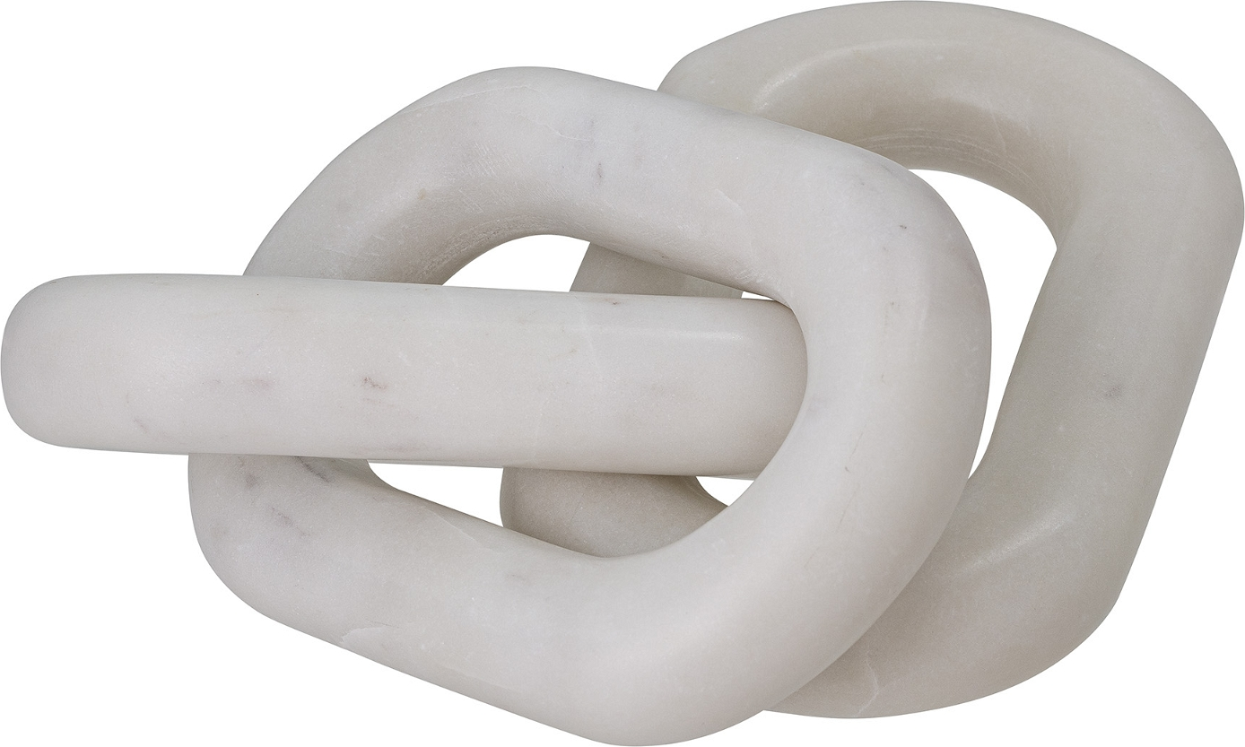 Elegant hvid marmor skulptur - Adee Dekoration fra Bloomingville