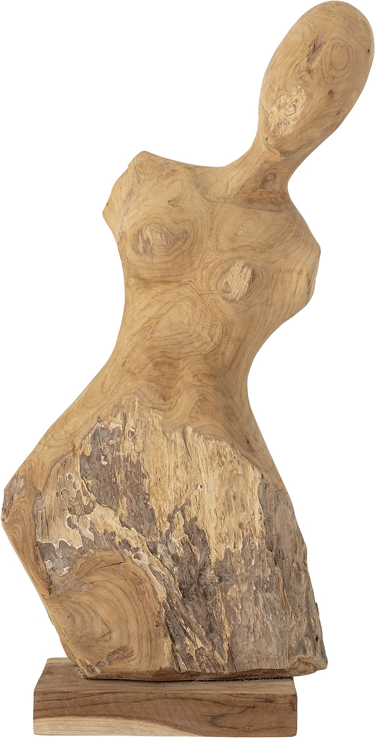Bloomingville Lenoa Teak Kvindebuste - Unik Skulptur