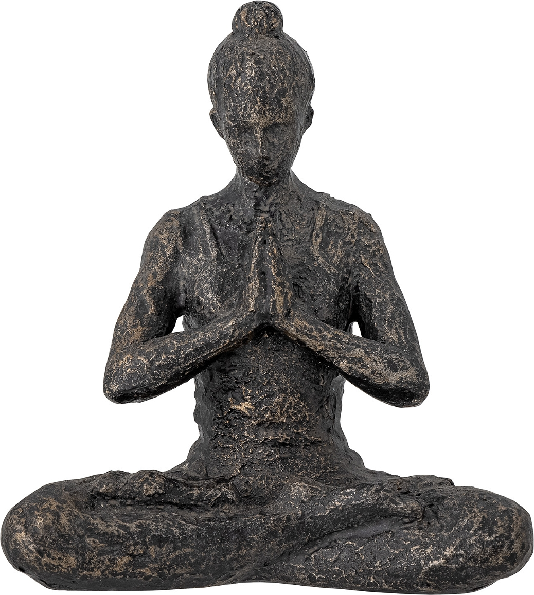 Skulptur Bloomingville Miiral Deco Polyresin Messingfinish H13 5x12 5x7 Cm