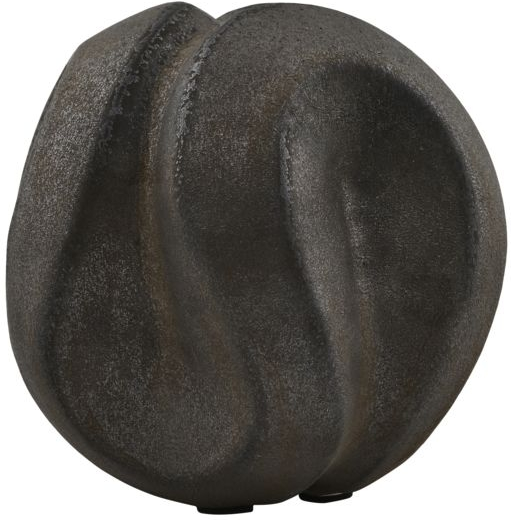 Skulptur House Doctor Sling Keramik Og Glasur Sort Bejdse H13   B14     L14   Cm