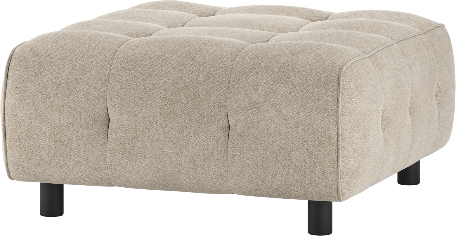 Sofa Skammel Woood Louis - Lysegrå Modulsofa Puf 90x90 cm
