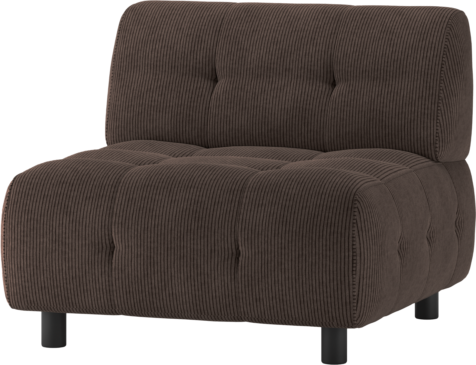 Modulær Sofa Woood Louis i Kaffefarvet Fløjl - Black Friday!