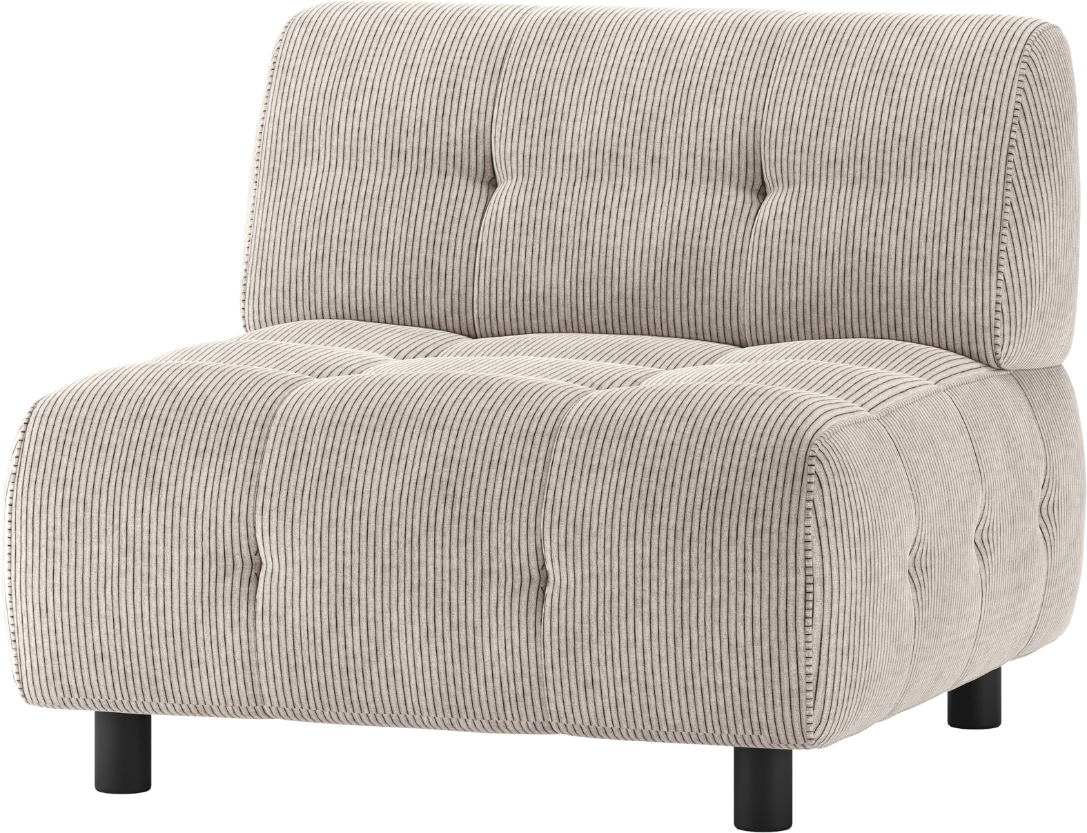 Modulær Lysegrå Fløjl Sofa fra Woood - Elegant Design