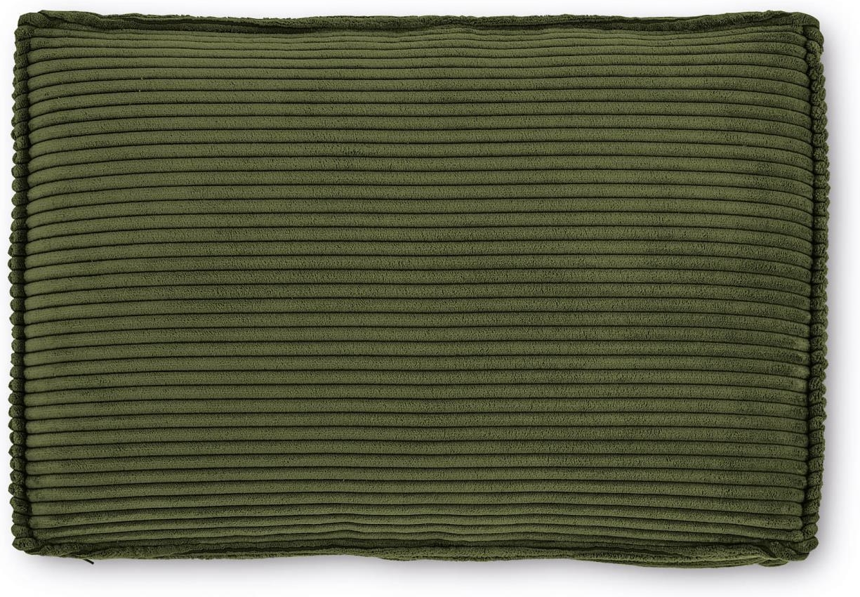 Sofa-tilbehørspude Kave Home Blok Fløjl Grøn 60x15x40 Cm