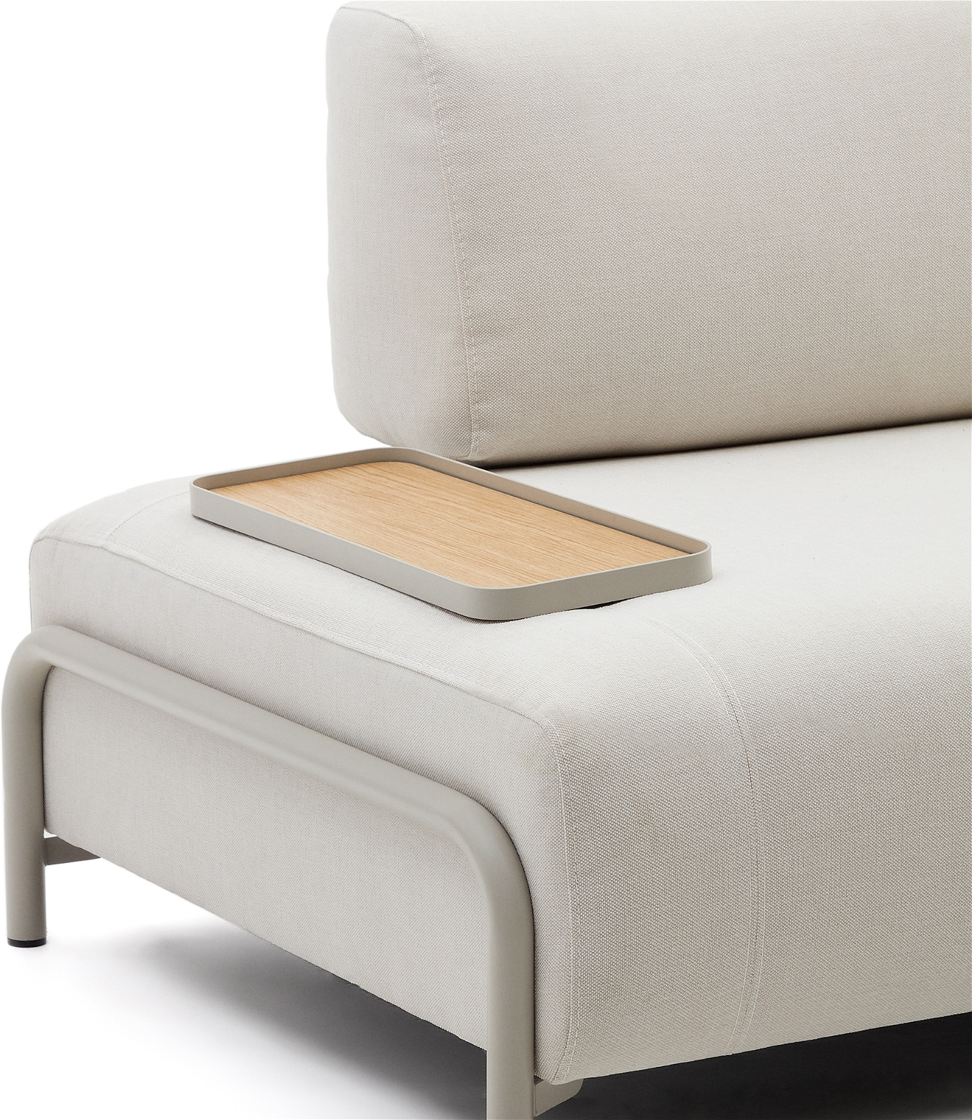 Sofabakke til Armlæn - Kave Home Compo, Beige 54 cm