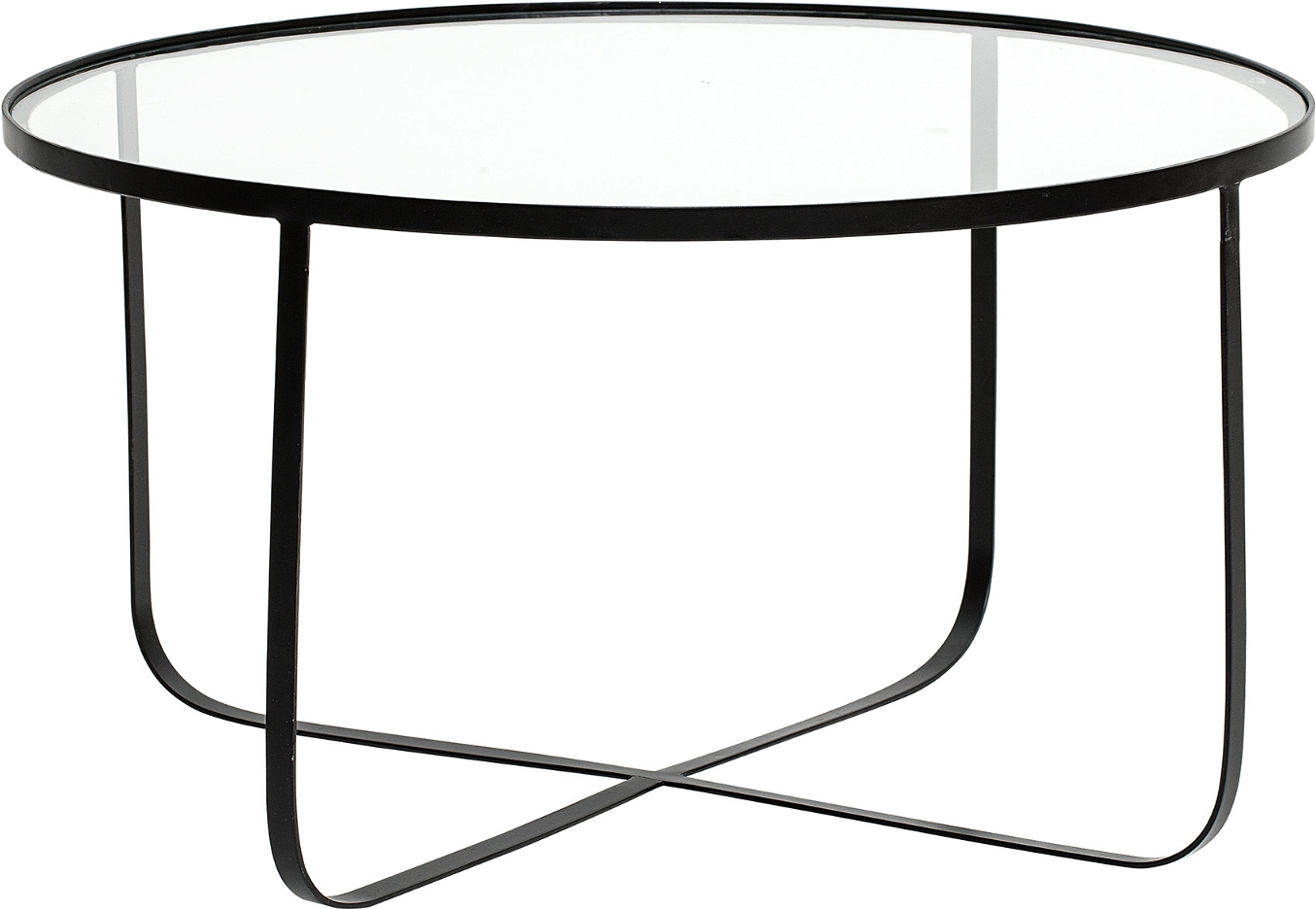 Elegant Sofabord i Jern og Glas fra Bloomingville - Sort